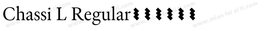 Chassi L Regular字体转换